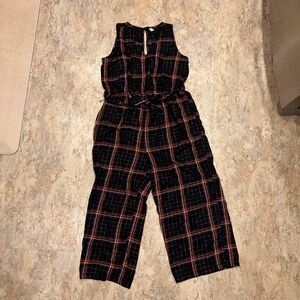 Plaid sleeveless jumpsuit - Old Navy
